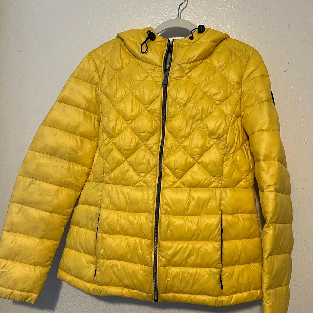 Yellow Quilted Women's Jacket